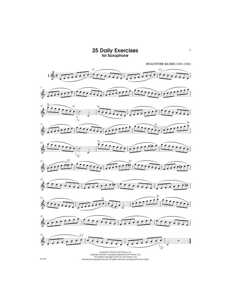 25 Daily Exercises for Saxophone