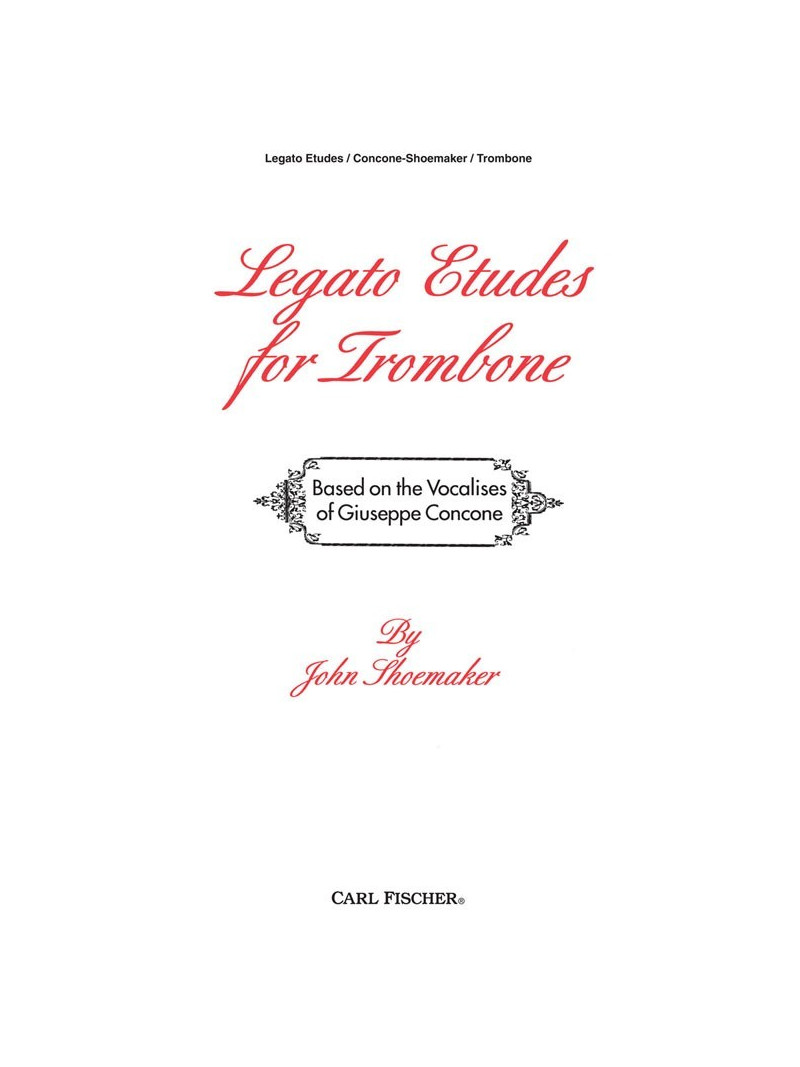 Legato Etudes for Trombone