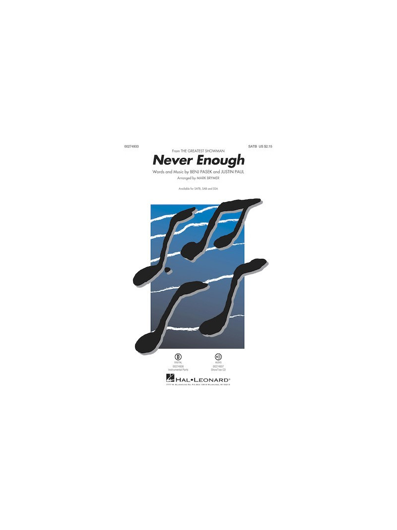Never Enough (Choral SATB)