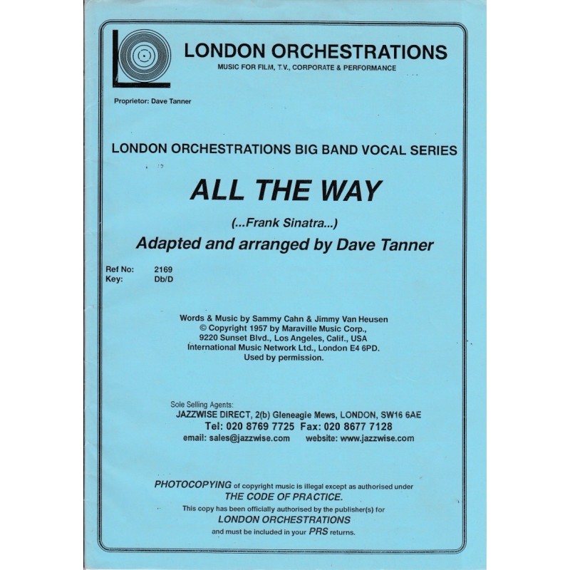 all the way frank sinatra