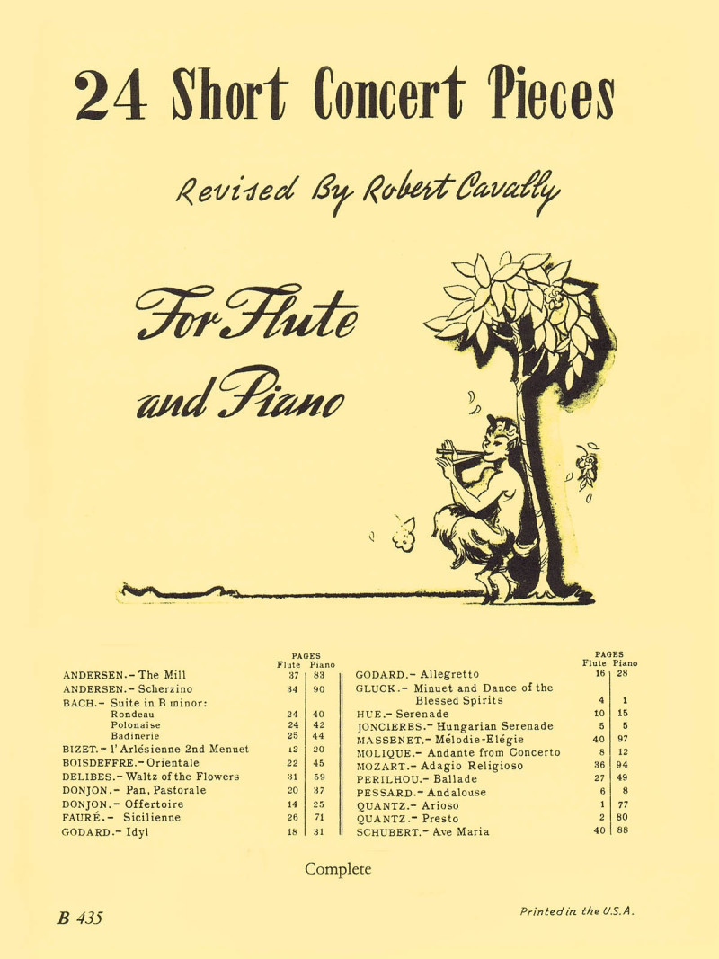 24 short concert pieces flute