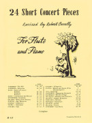 cavally 24 Short Concert Pieces For Flute and Piano