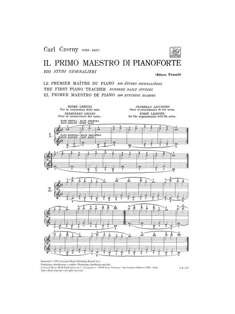 Il Primo Maestro Di Pianoforte