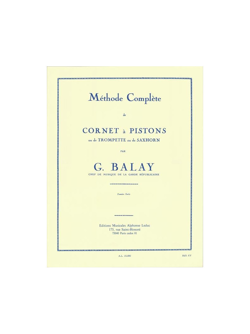 Methode complète de cornet à piston, Vol. 1