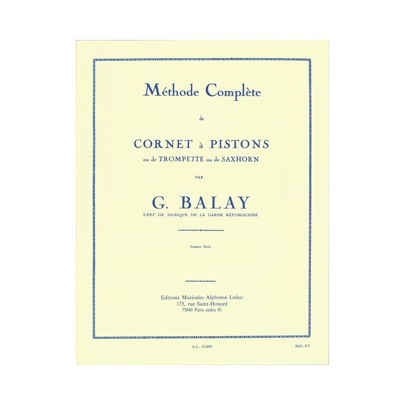 Methode complète de cornet à piston, Vol. 1