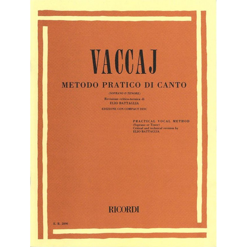 Metodo pratico di canto + CD (soprano o tenore)