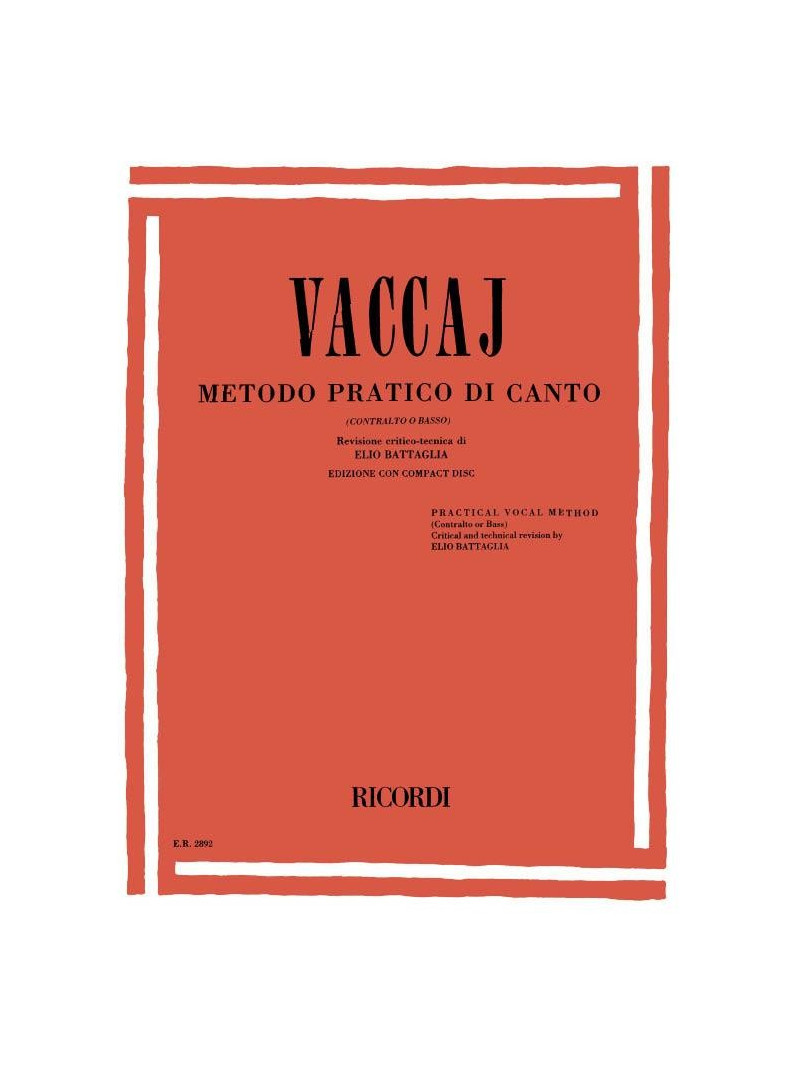 Metodo pratico di canto + CD (contralto o basso)