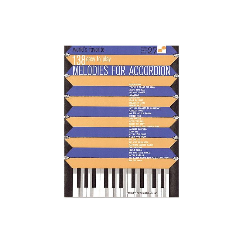 138 Easy To Play Melodies For Accordion