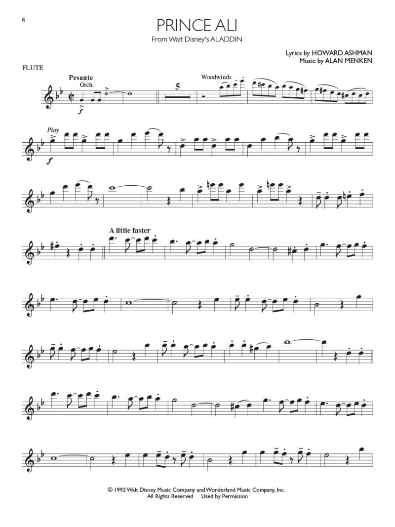 Disney Movie Hits for Flute