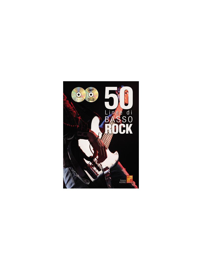 50 Linee di basso Rock (libro/DVD e CD MP3)