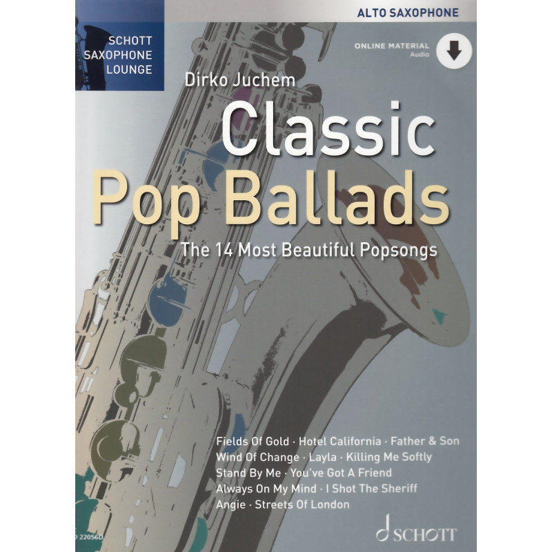 Classic Pop Ballads For Alto Saxophone (book/CD Play-Along)