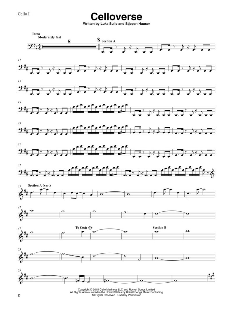 2Cellos Sheet Music