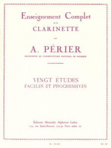 A. Perier - 20 Etudes faciles et Progressives (Clarinet)