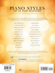 Piano Styles of 23 Pop Masters (book/CD)