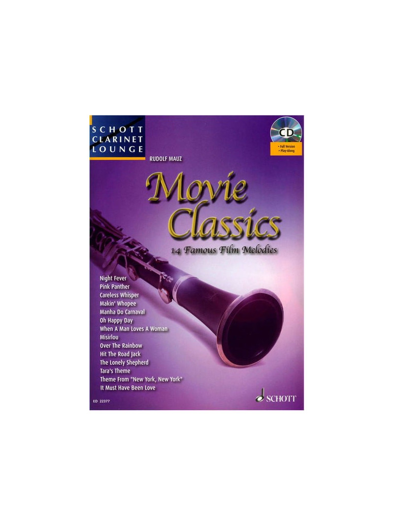 Movie Classics for Clarinet (book/CD play-along)