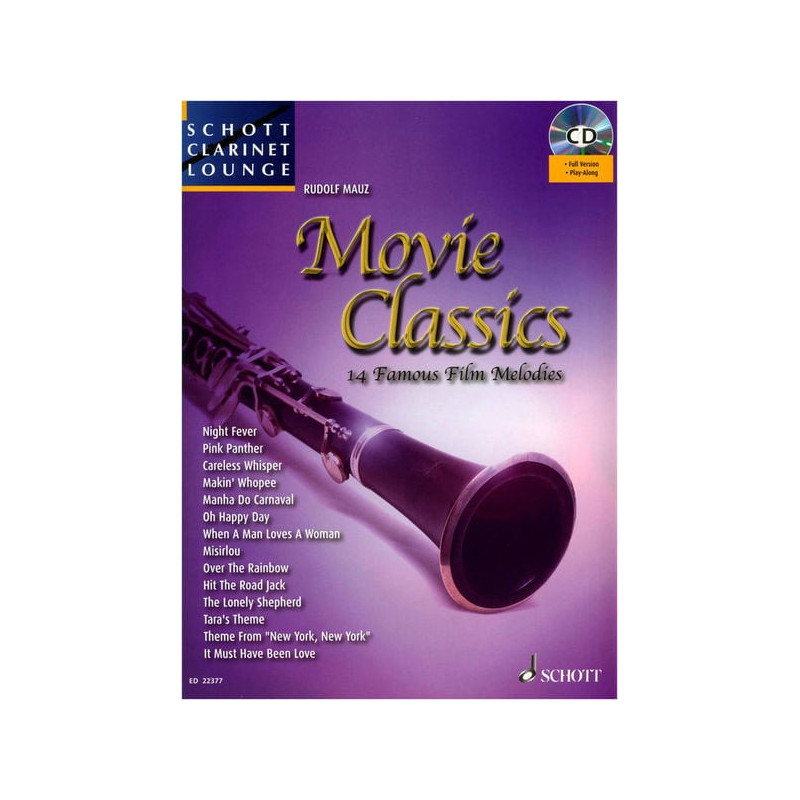 Movie Classics for Clarinet (book/CD play-along)