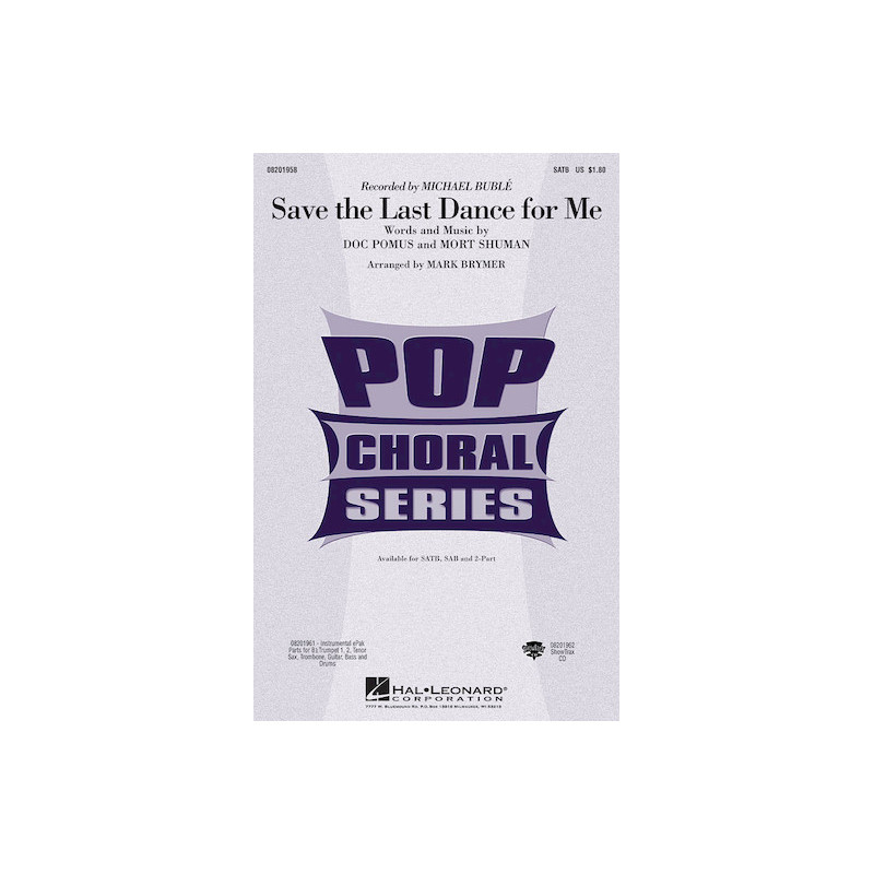 Save the Last Dance For Me (SATB)