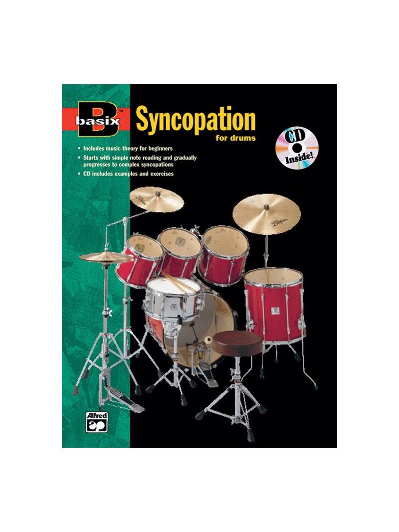 Basix Syncopation for Drums (book/CD)