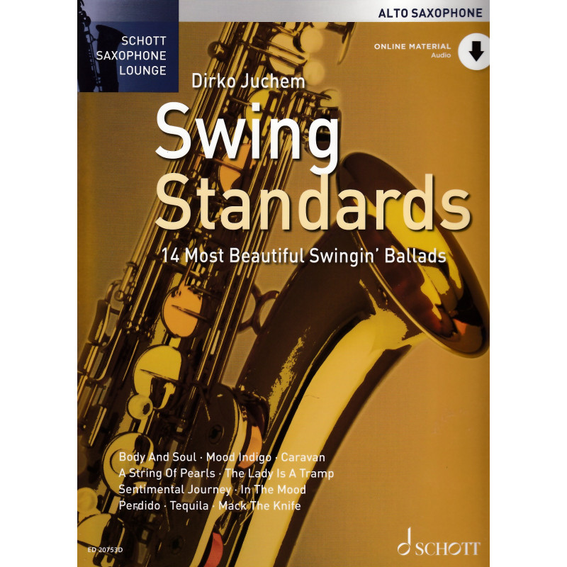 Swing Standards For Alto Saxophone (book/CD Play-Along)