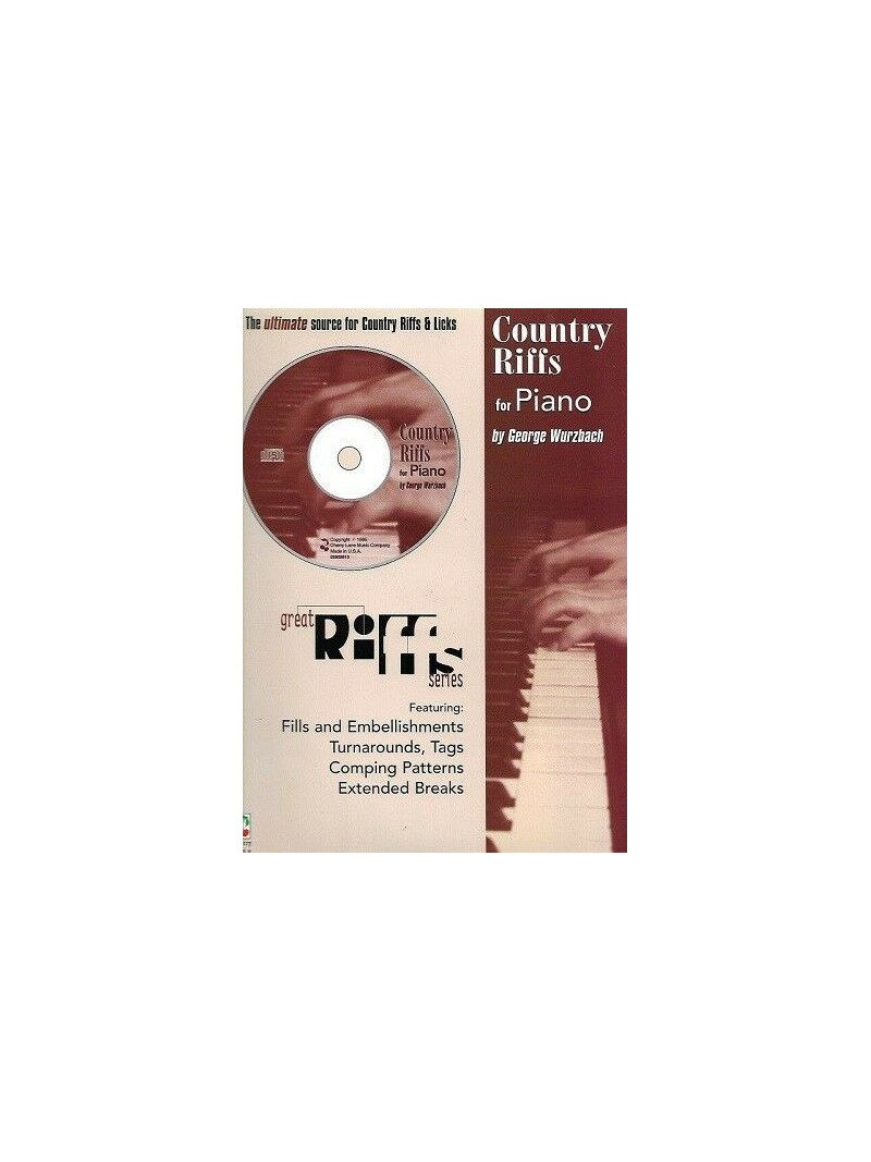 Country Riffs for Piano (book/CD)