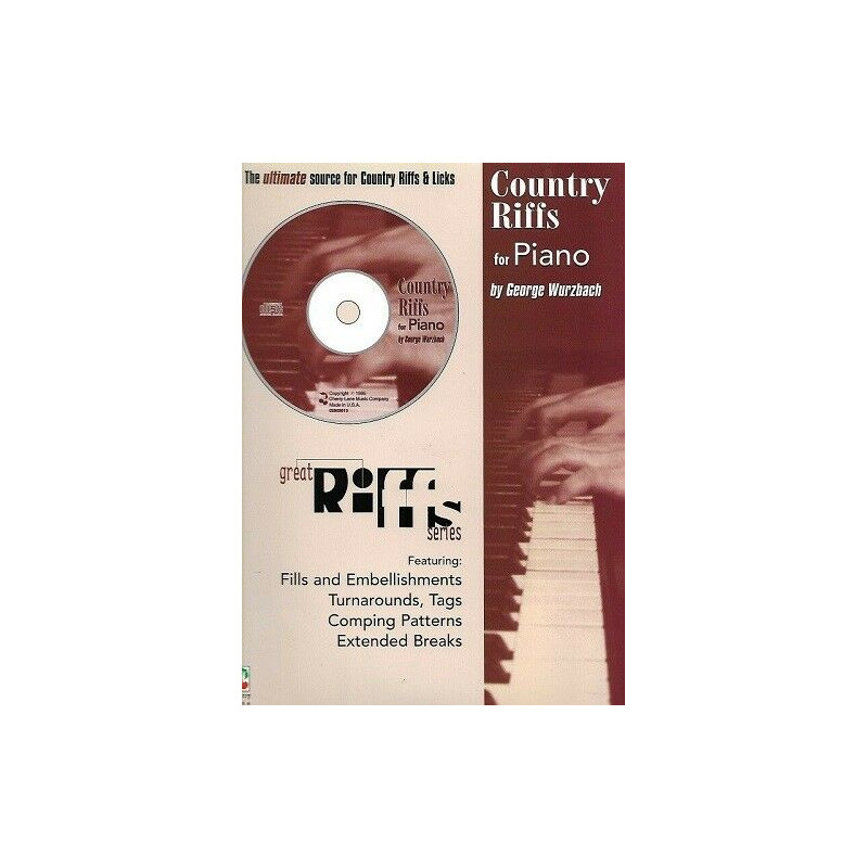 Country Riffs for Piano (book/CD)