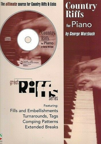 Country Riffs for Piano (book/CD)