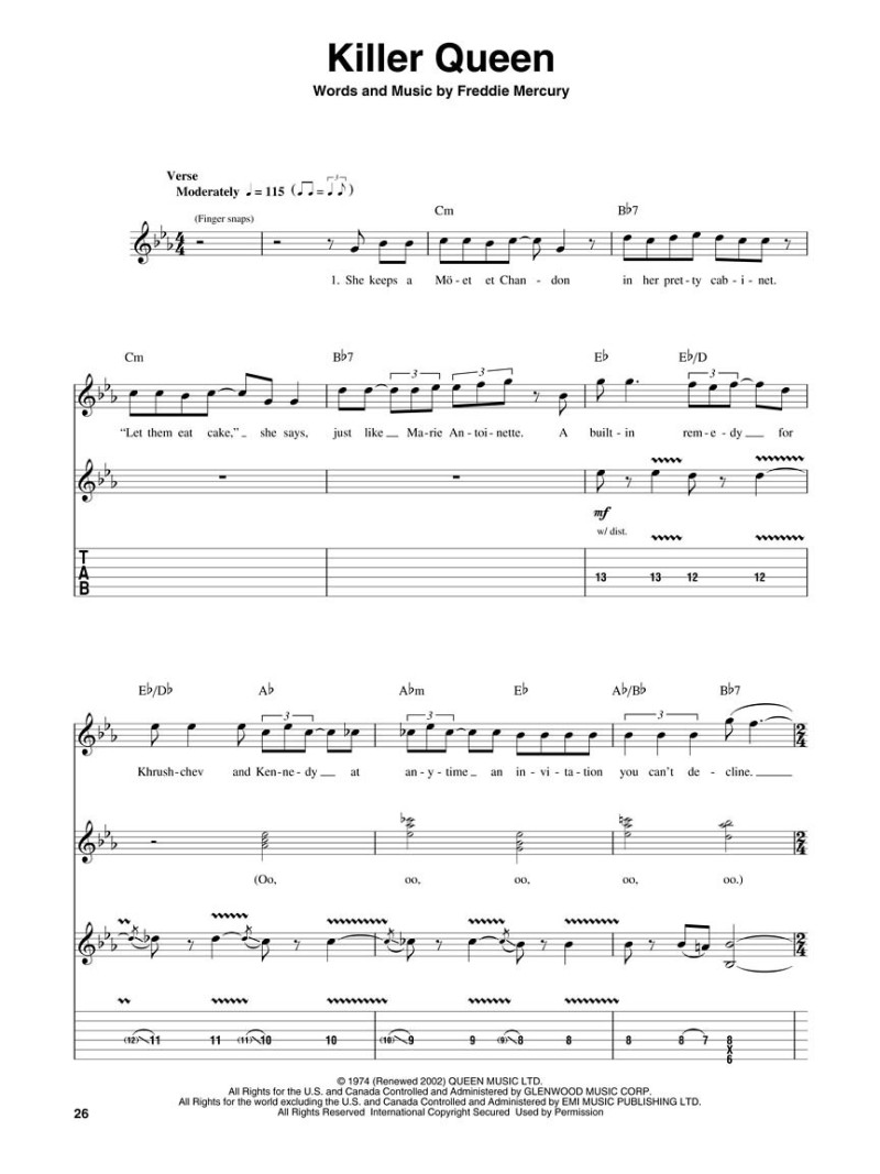 Queen: Guitar Play-Along Volume 41 (book/CD)