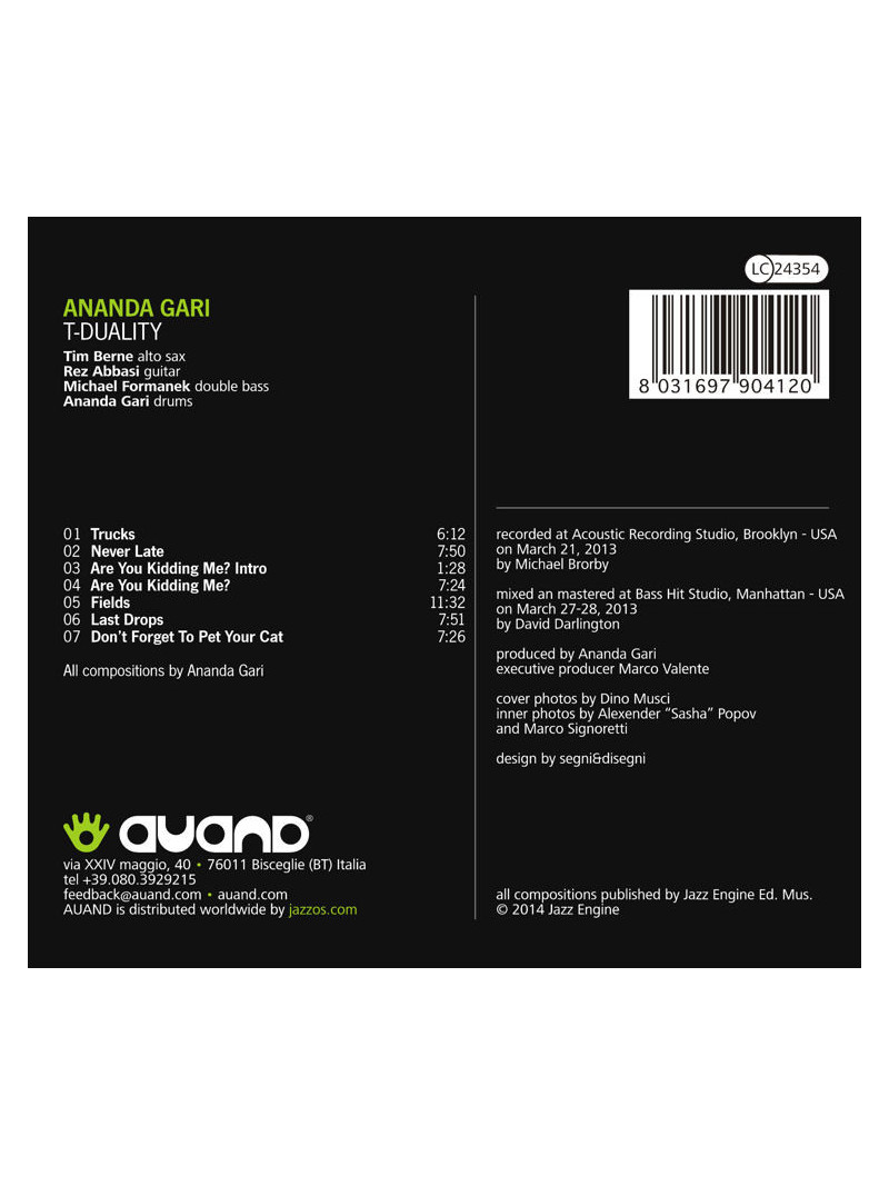 Ananda Gari Tim Berne cd