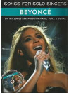 Beyonce' - Songs For Solo Singers (book/CD sing-along)