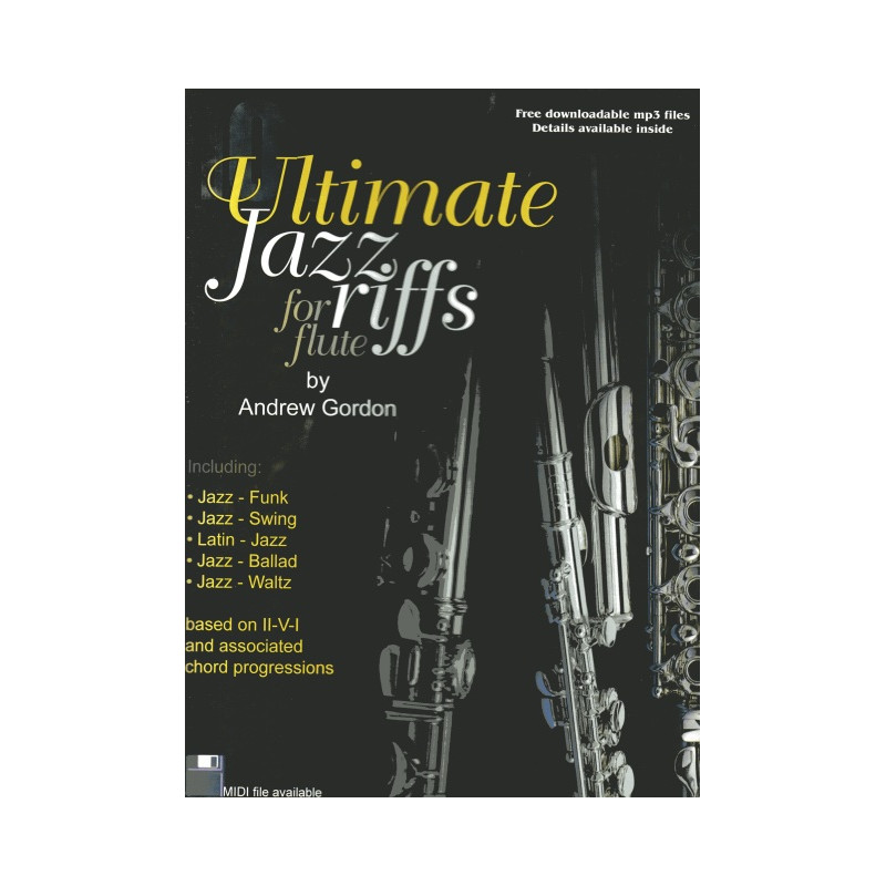 100 Ultimate Jazz Riffs for Flute (book/MP3 files download)