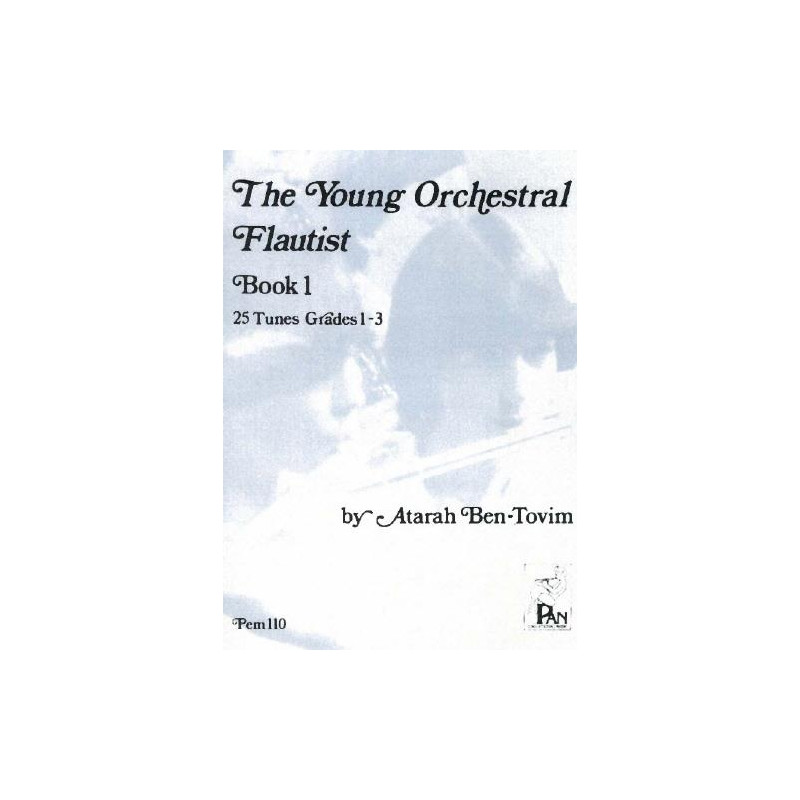 Young orchestral flautist