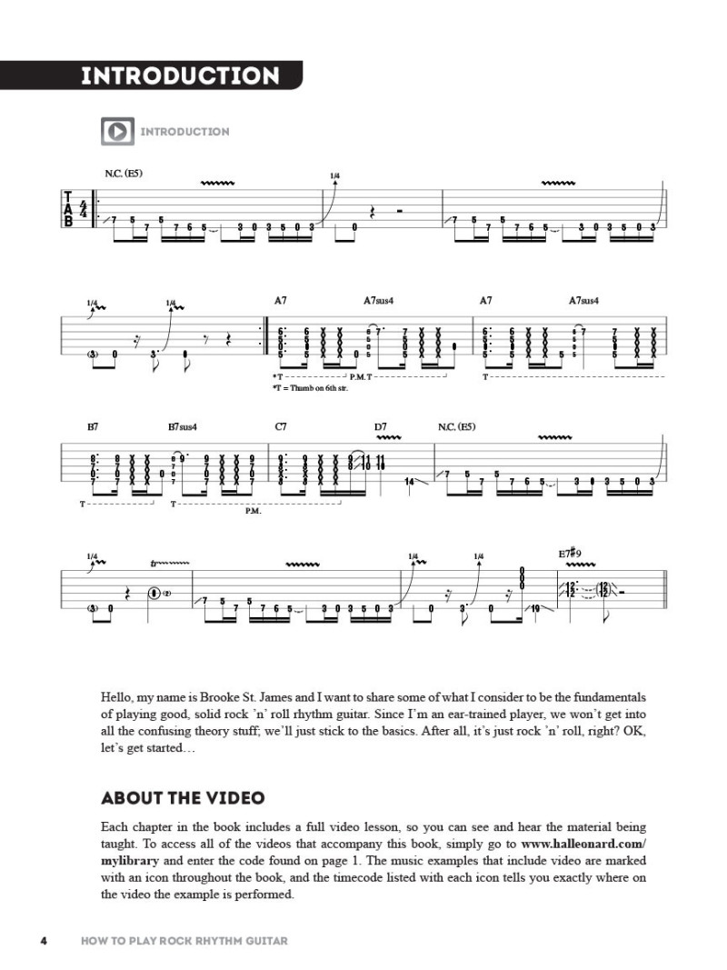 How to Play Rock Rhythm Guitar (book/Video Online)