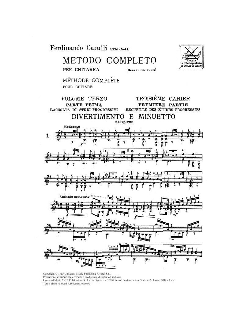 Metodo completo per chitarra - Vol. 3