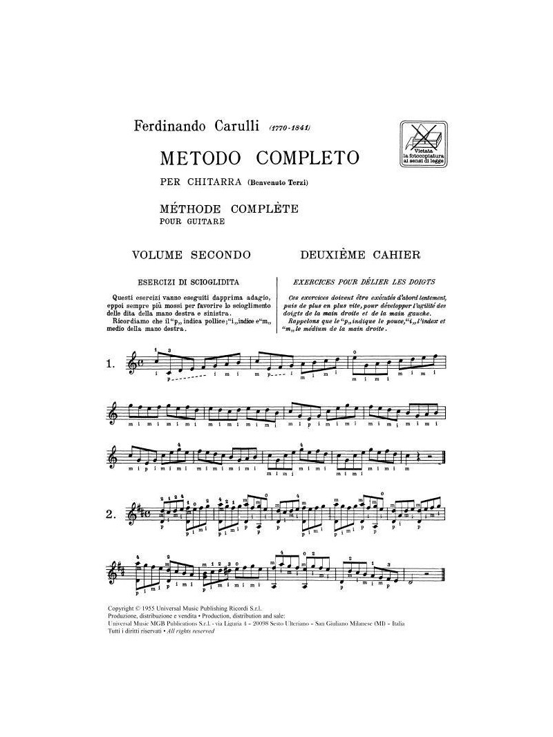 Metodo completo per chitarra - Vol. 2