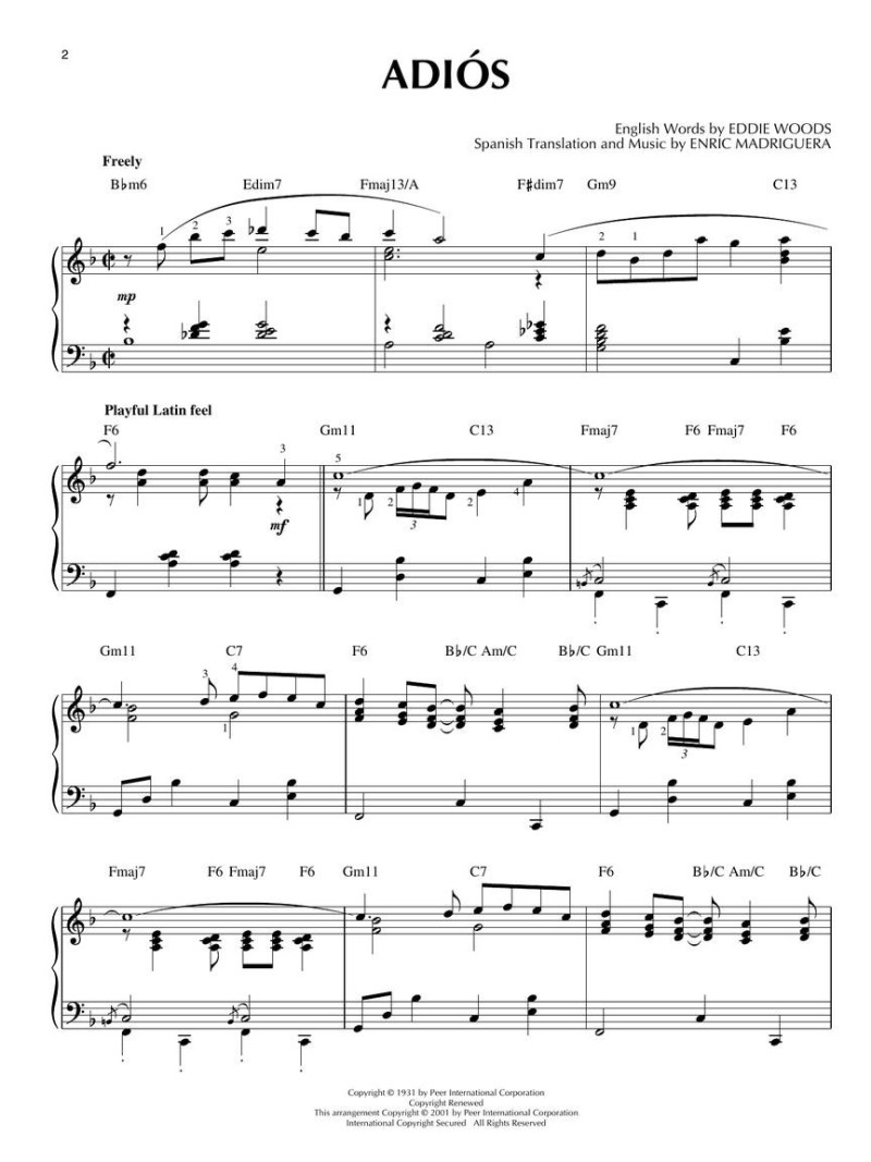 Latin Jazz: Jazz Piano Solos