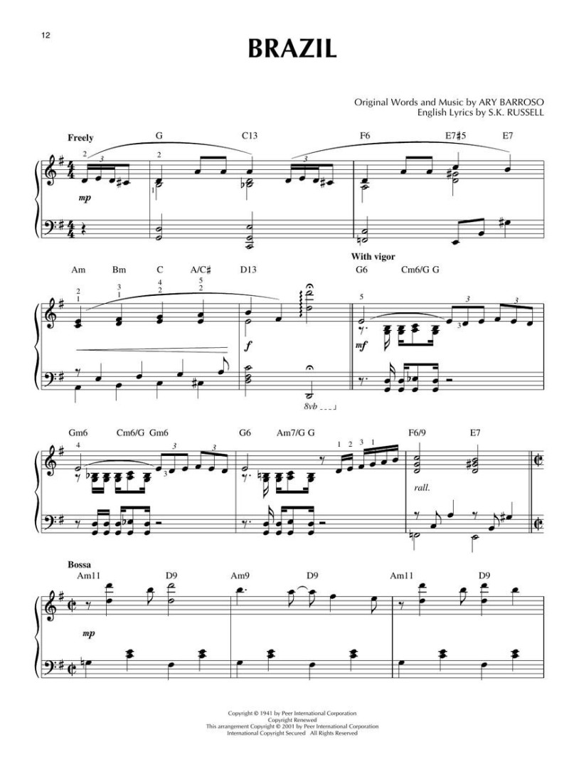 Latin Jazz: Jazz Piano Solos
