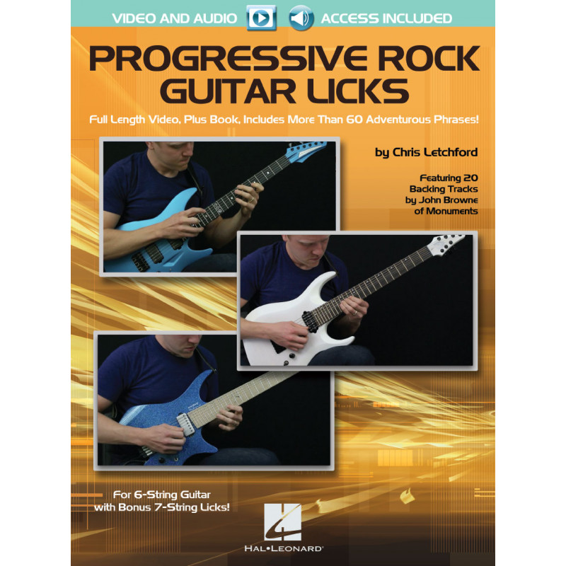 Progressive Rock Guitar Licks (book/Audio Online)