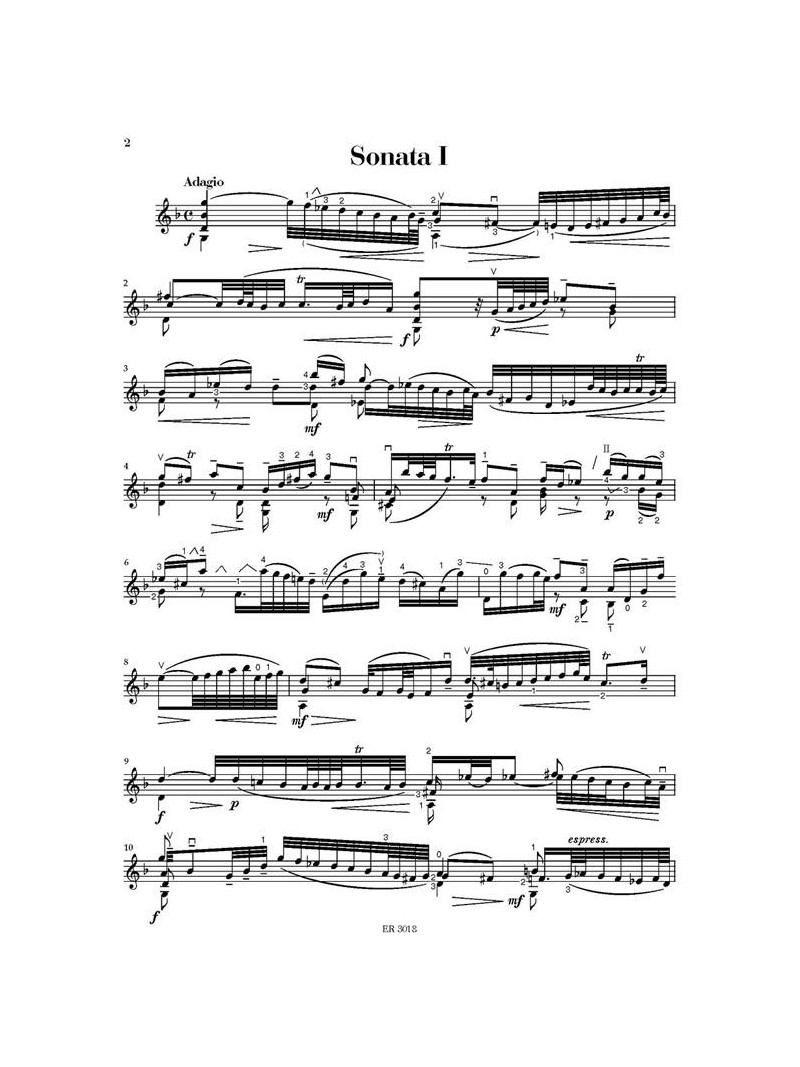 Bach - 6 Sonate e Partite - Per Violino Solo