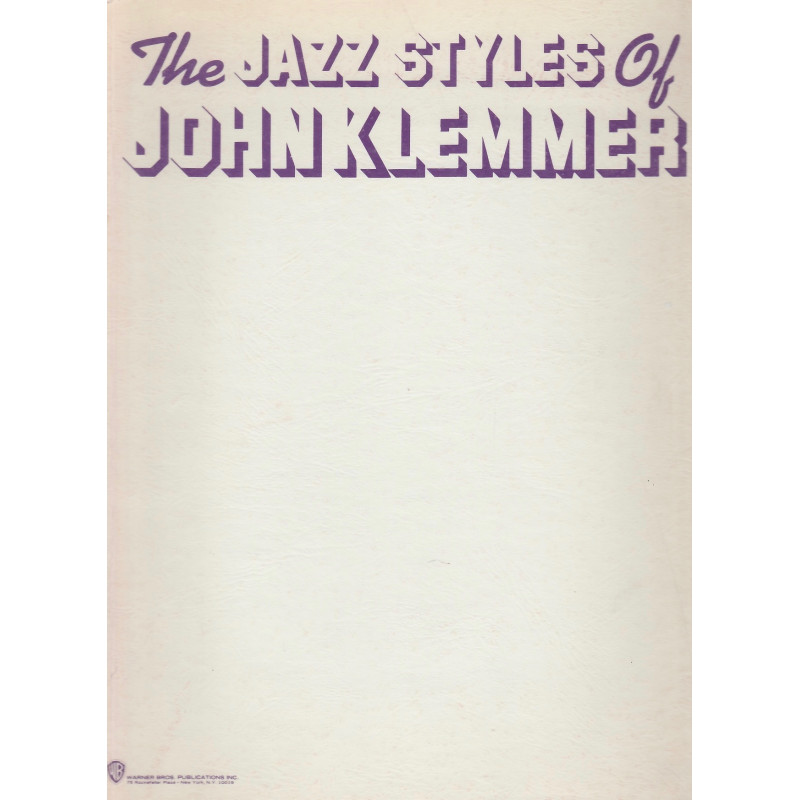 The Jazz Styles of John Klemmer