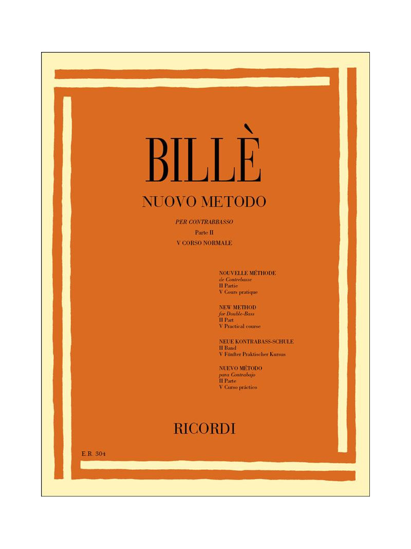 Bille' Nuovo metodo per contrabbasso