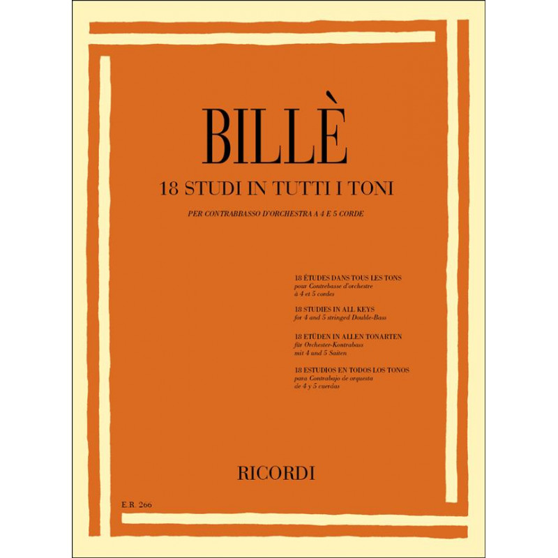 Bille' 18 Studi In Tutti i toni