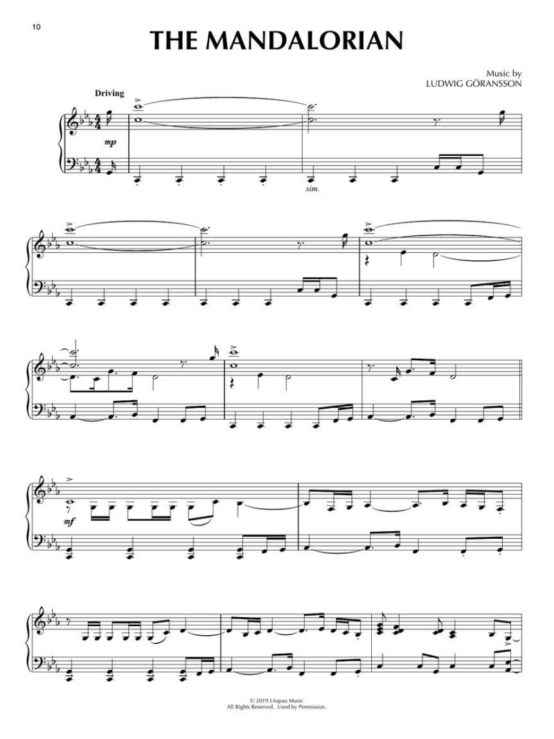 Star Wars: The Mandalorian (Piano Solos)