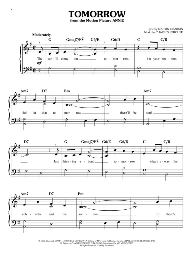 Songs from A Star Is Born, The Greatest Showman, La La Land and More Movie Musicals (Easy Piano)