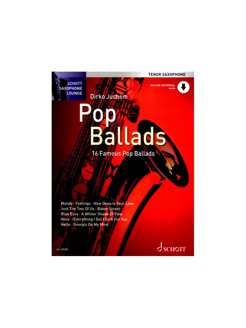 Pop Ballads forTenor Sax (book/Audio Online)