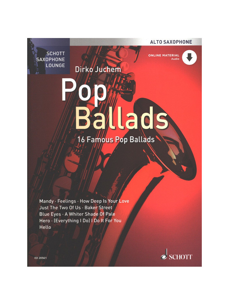 Pop Ballads for alto Sax (book/CD)