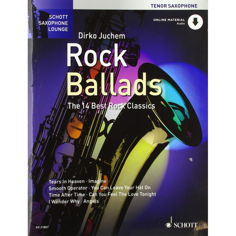 Rock Ballads For Tenor Saxophone (book/CD Play-Along)