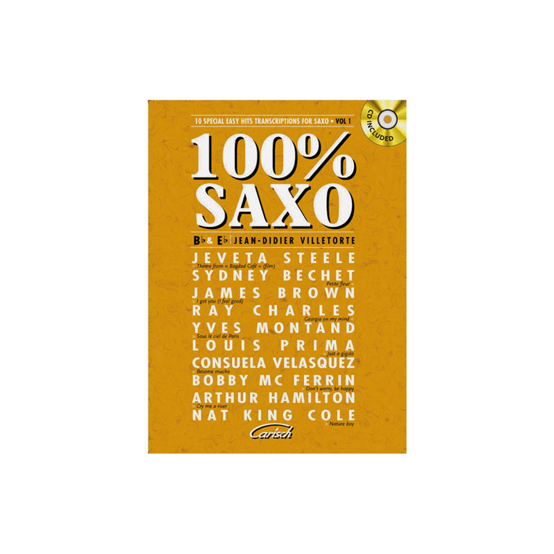 100% Saxo for Sax Bb & Eb (book/CD)