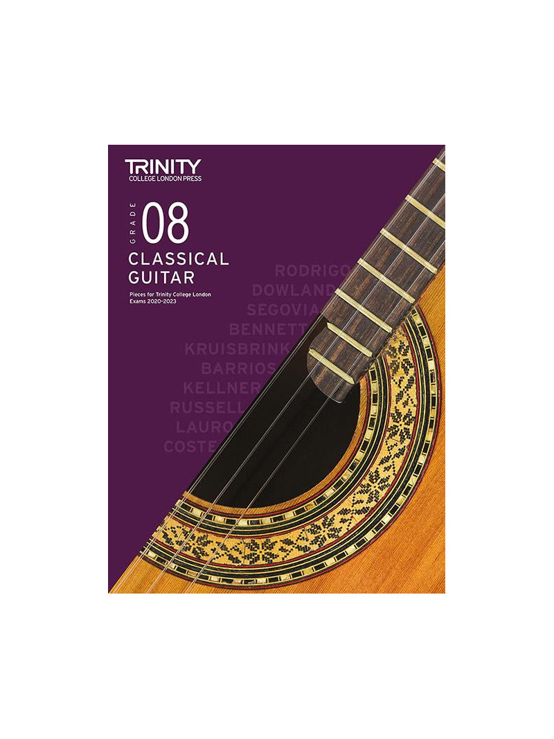 Trinity College London: Classical Guitar Grade 8 - 2020-2023