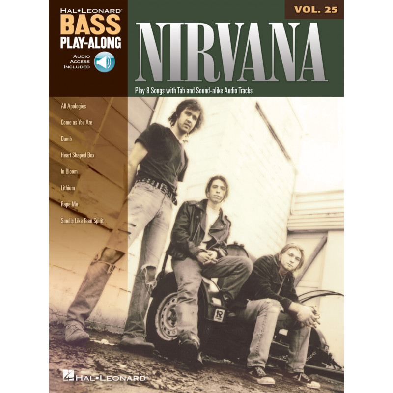 Bass Play-Along Volume 25 - Nirvana (book/CD)