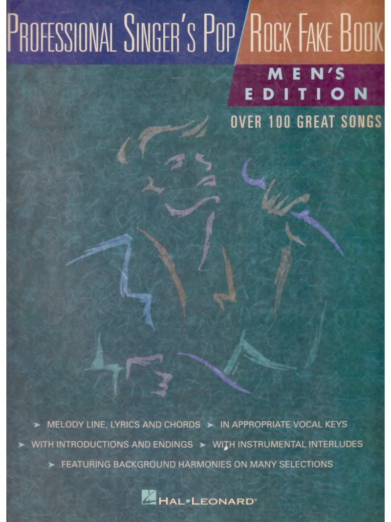 Professional Singer's Pop Rock Fake Book (Men's Edition)